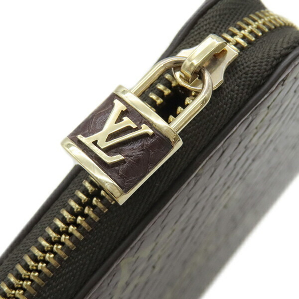 Louis Vuitton Coin Case Zippy Python Brown Card H… - image 6